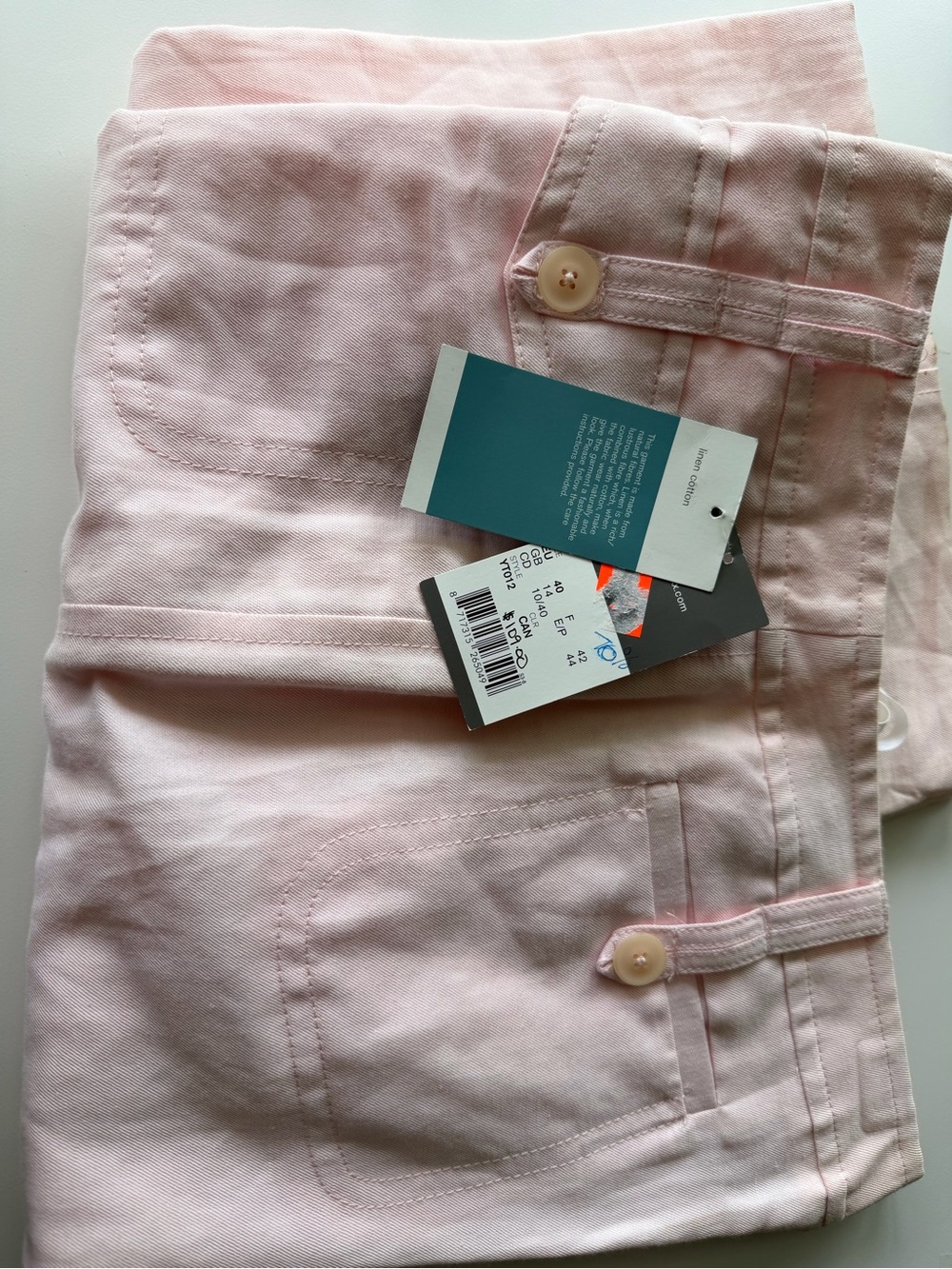Mexx Pastel Pink Linen Pants BNWT Size 10 or 8